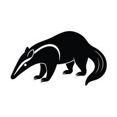 anteater vector Silhouettes illustration