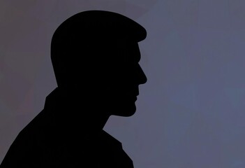 Abstract low-poly background featuring a dark silhouette formed by interconnected triangles, silhouette,  flyer
