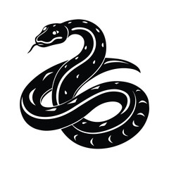 black snake vector illustration