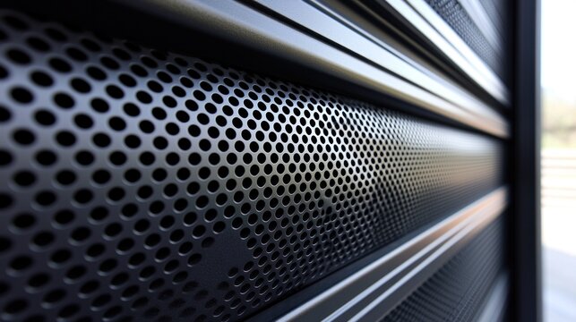 Server rack with patterned holes