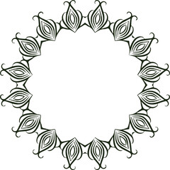 Beautiful flower art and mandala vector design