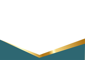 dark blue and Gold Letterhead Header Divider Template Set