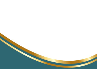 dark blue and Gold Letterhead Header Divider Template Set
