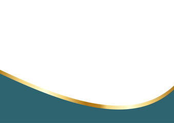 dark blue and Gold Letterhead Header Divider Template Set
