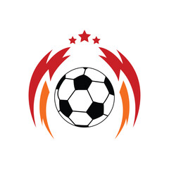 Football ball vector illustration. Soccer player vector design.