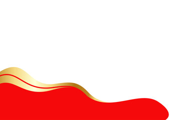  red and Gold Letterhead Header Divider Template Set