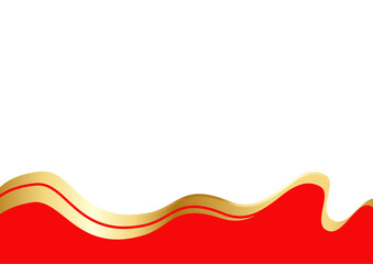  red and Gold Letterhead Header Divider Template Set