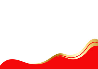 red and Gold Letterhead Header Divider Template Set