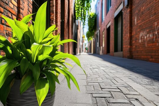 A representation of the cultural richness of Melbournes laneways and its unique urban vibe Created using a cool color tone and a natural rendering style
