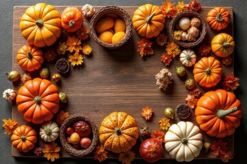 Autumn's Enchanting Pumpkin Dessert Display