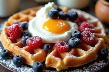 Exciting Flavors for Waffle-Topped Mornings