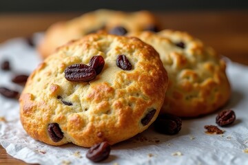Freshly Baked Scone Delight - A Flavorful Twist on Classic Raisins