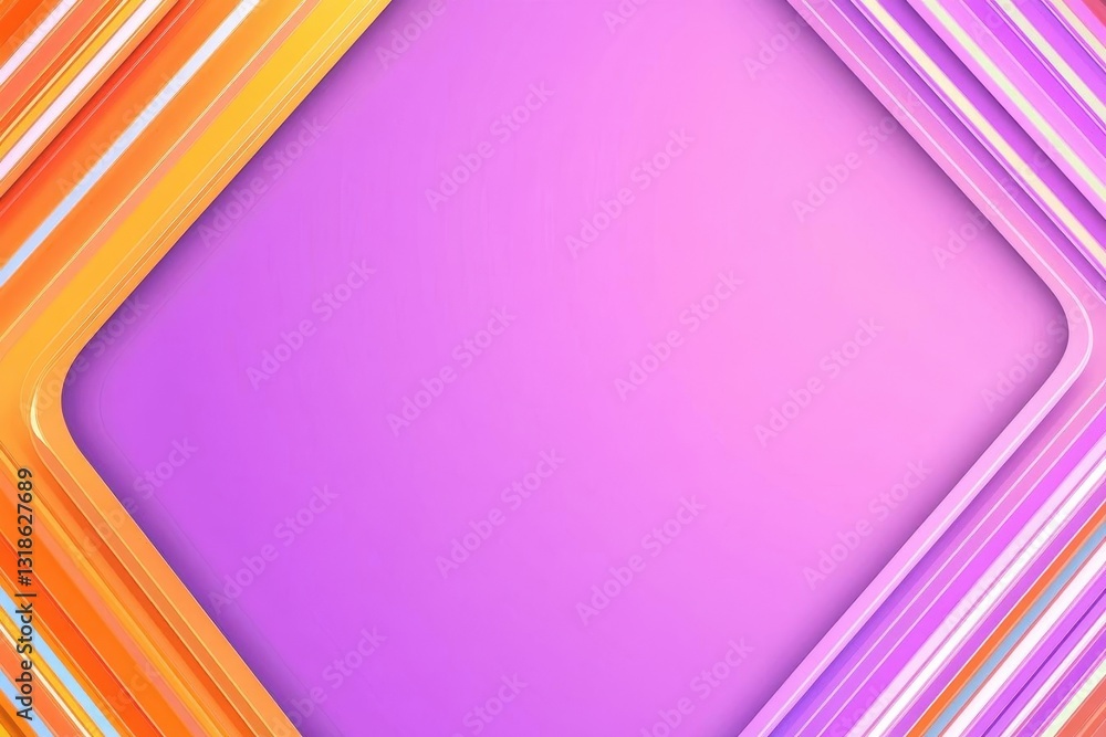 Poster abstract background with lines and geometric shapes in purple