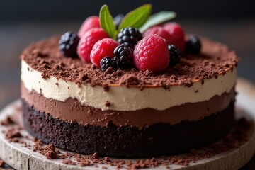 Luxurious Chocolate Mousse Cake