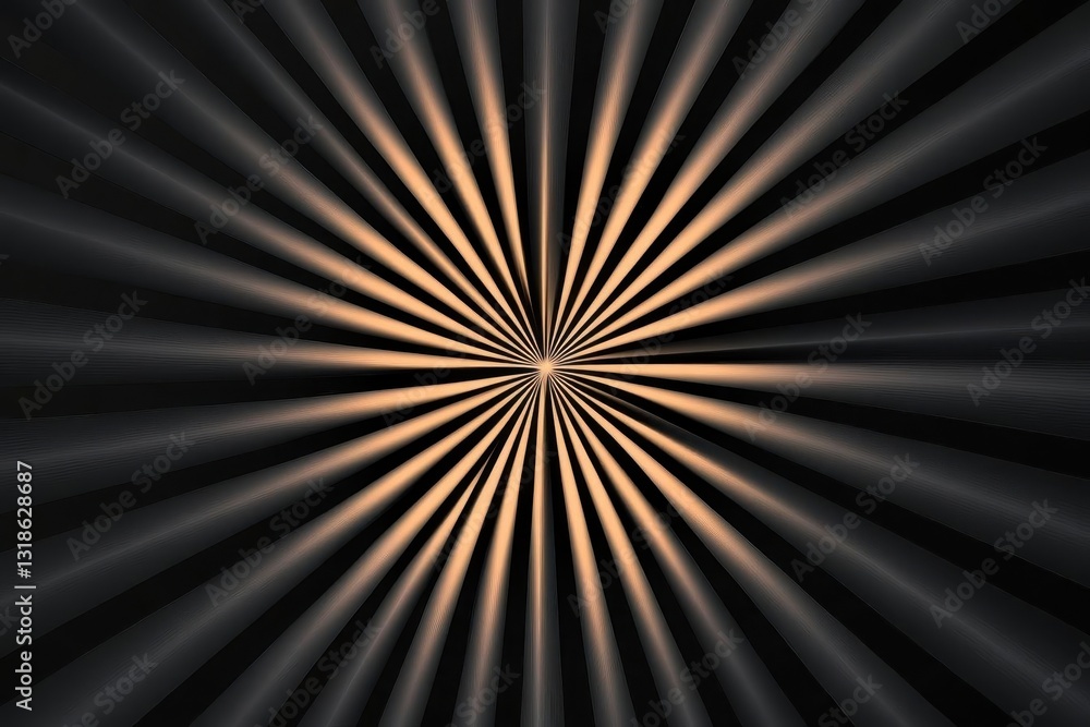 Poster black background with lines in the center