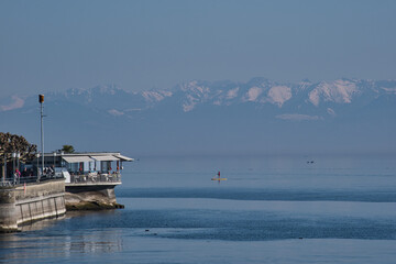 Obraz premium Ausblick am Bodensee bei Meersburg