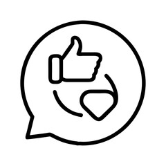 feedback icon, feedback line art - simple line art of feedback, perfect for feedback logos and icons