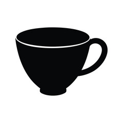 Cup  silhouette vector illustration 