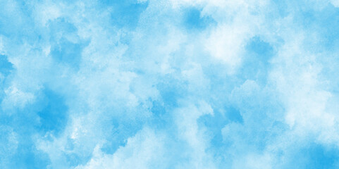 Abstract blue watercolor background painting,Aquarelle paint paper textured canvas element for text design,pastel color paint stain. Blue watercolor background,