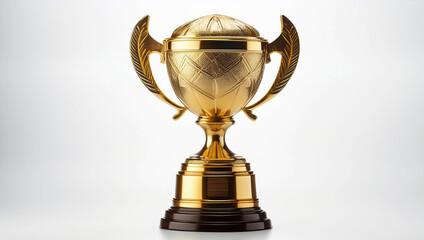 trophée du vainqueur isolé sur un fond blanc