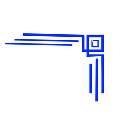 Decorative corners frames doodle set.