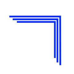 Decorative corners frames doodle set.