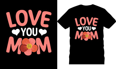 trendy mom typography t-shirt design