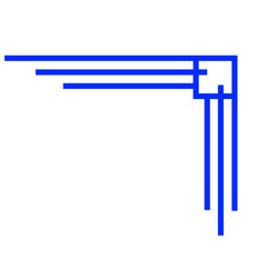 Decorative corners frames doodle set.