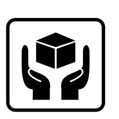 Packaging Symbols. Fragile signs set.