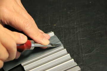 ヘリ落としを研ぐ