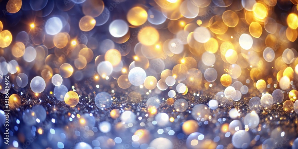 Aufkleber abstract sparkling background with warm and cool lights