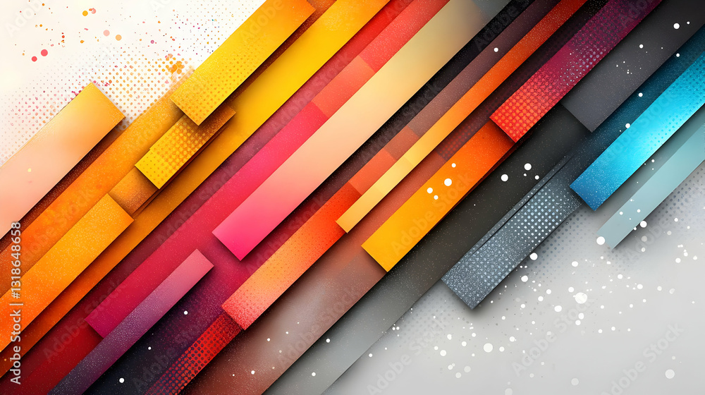 Poster abstract colorful diagonal lines background