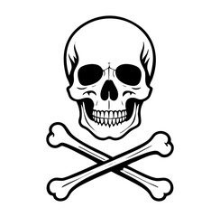 Skull and Crossbones Vector Bundle – Vintage and Gothic Tattoo Illustrations