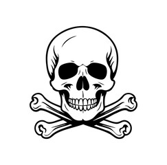Skull and Crossbones Vector Bundle – Vintage and Gothic Tattoo Illustrations