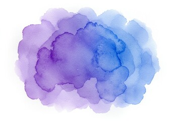 Purple-blue watercolor splash
