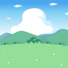 Obraz premium sky and grass