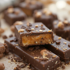 Homemade Chocolate Caramel Bars Recipe