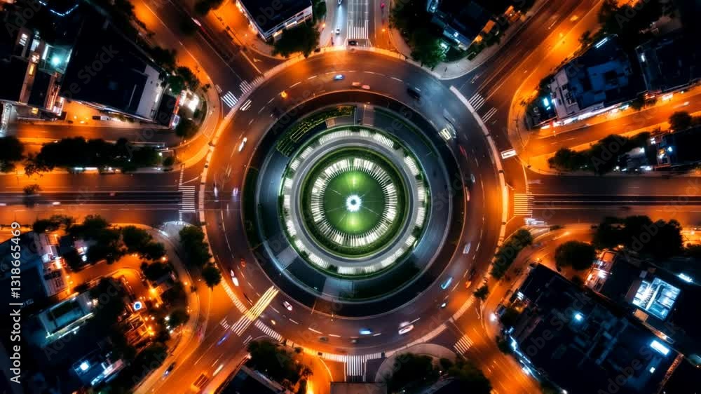 Poster abstract technology digital background with circles and futuristic elements