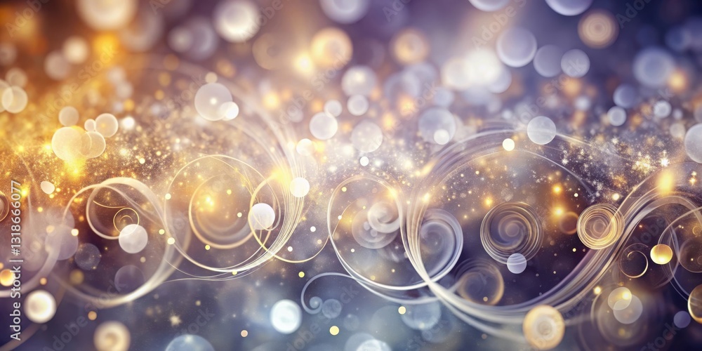 Aufkleber abstract swirls of light, reminiscent of a celestial galaxy, create a mesmerizing backdrop for a mag