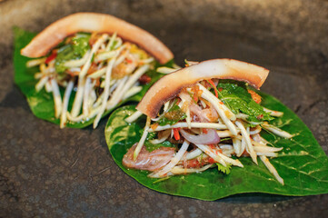 Gourmet Thai cuisine in Bangkok, Thailand