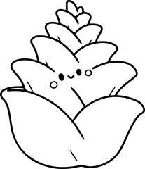 bamboo shoot cartoon doodle