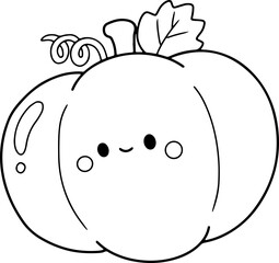 pumpkin cartoon doodle