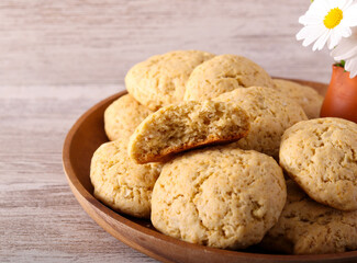 Peanut butter and apple cookies
