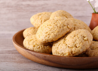 Peanut butter and apple cookies