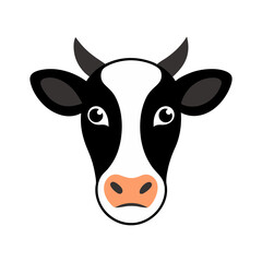 funny cow vector illustration