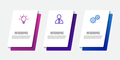 Business infographics timeline process template