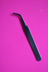Tweezers are small hand tools used to hold small objects that are difficult to hold with fingers. Tweezers have many functions, including for medicine, sewing, and maintaining neatness.
