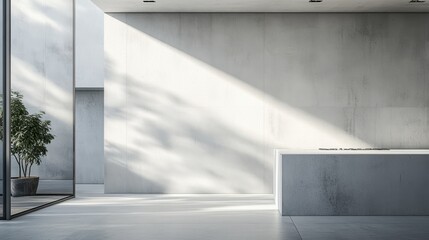 Obraz premium Sunlit Minimalist Interior Design