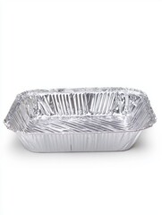 Single Battered Tin Foil Tray for Cooking and Food Storage