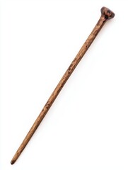 Single Wooden Coffee Stirrer with a Rounded Top for Beverages